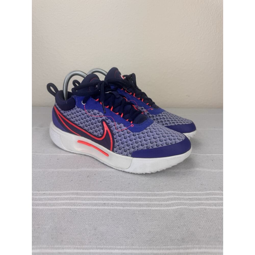 Nike Zoom Court Pro Tennis Shoes Lapis Midnight Navy Bright Crimson M 6/W 7.5